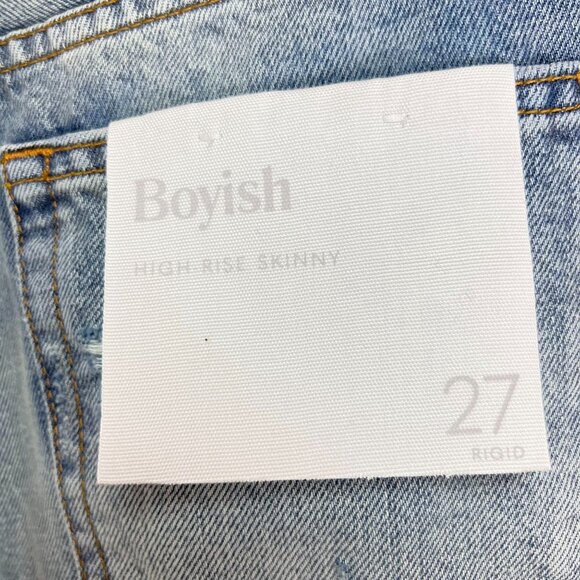 NWT Free People Boyish By Her Billy Women's Size 27 High Rise Skinny Jeans Denim - Picture 11 of 16